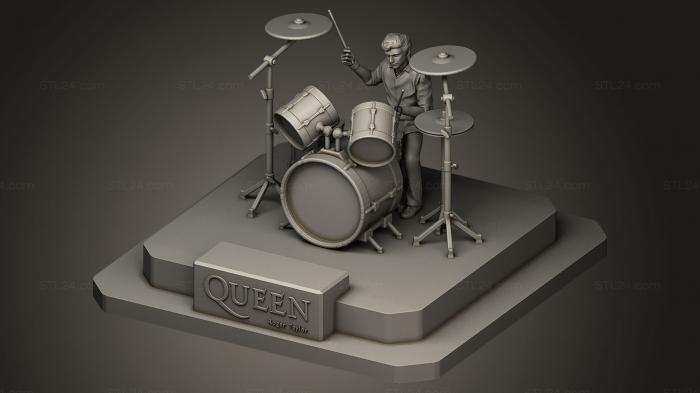 Statues of famous people (Roger Taylor, STKC_0100) 3D models for cnc